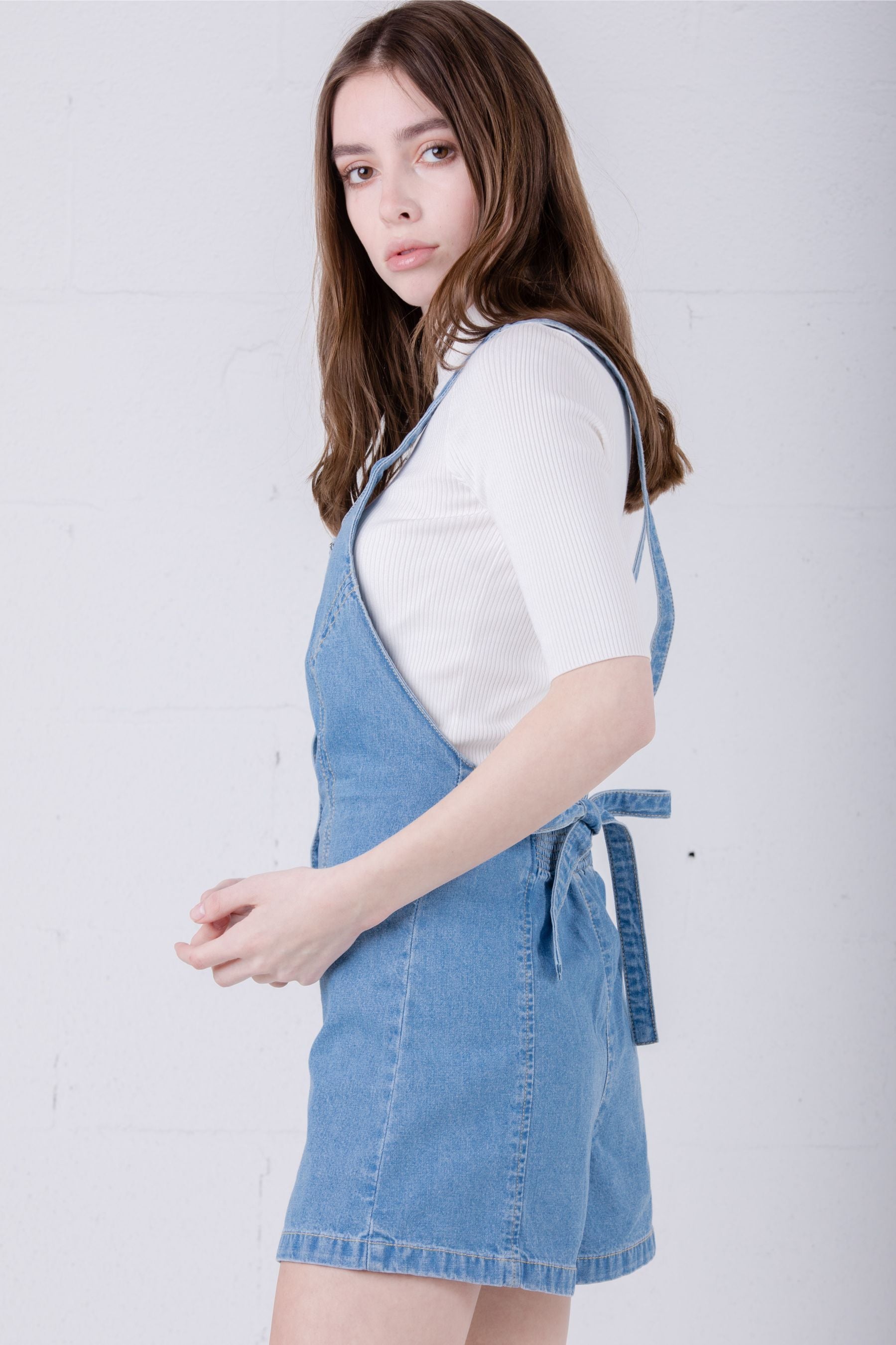 SJYP Denim Overalls Front Button - Room 29