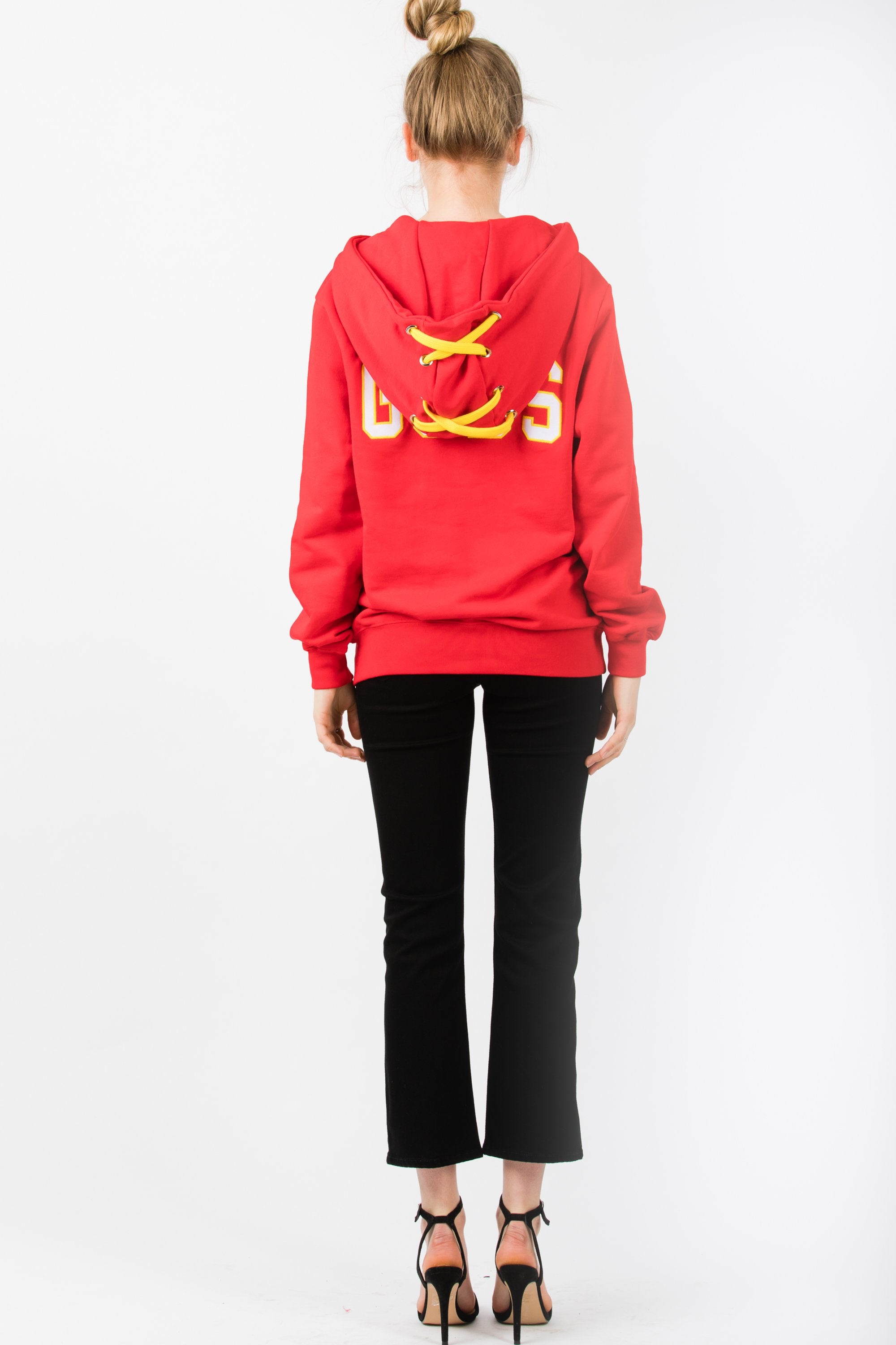 GCDS Full Corset Hoodie Red - Room 29