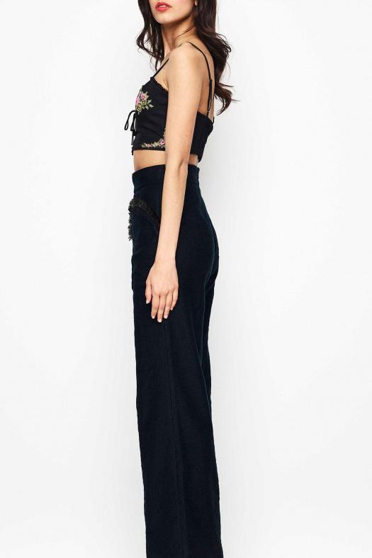 Alice Mccall What A Flirt Top Floral Tapestry Black - Room 29