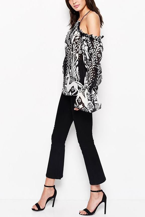 Alice McCall Be Free Top Black Deer - Room 29