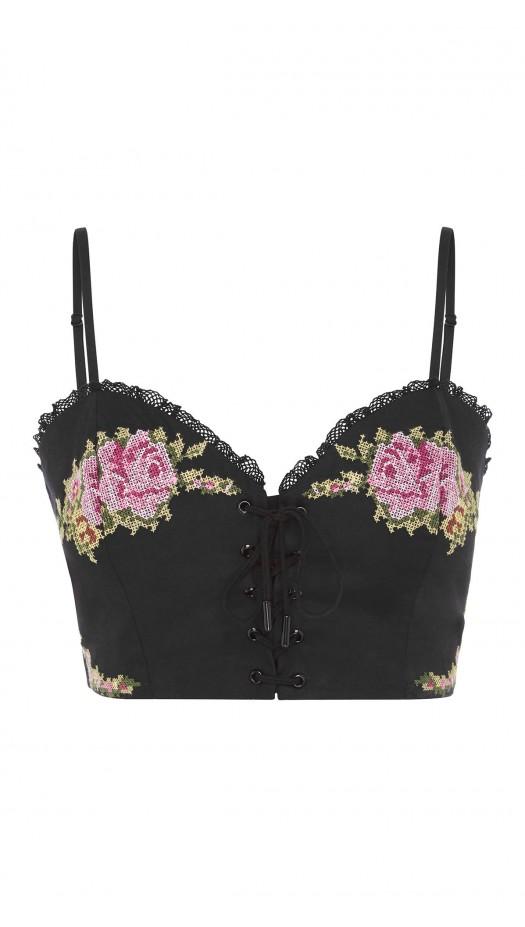 Alice Mccall What A Flirt Top Floral Tapestry Black - Room 29