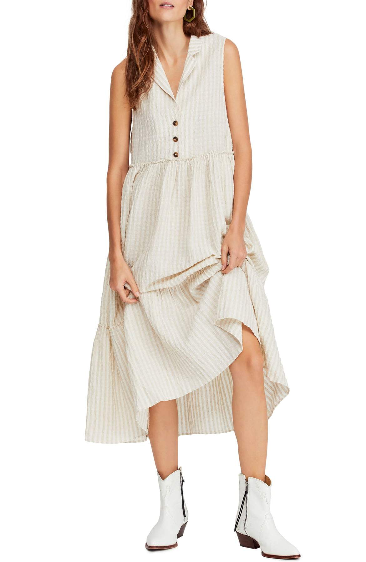 Free People Saffron Flower Midi Dress - Room 29