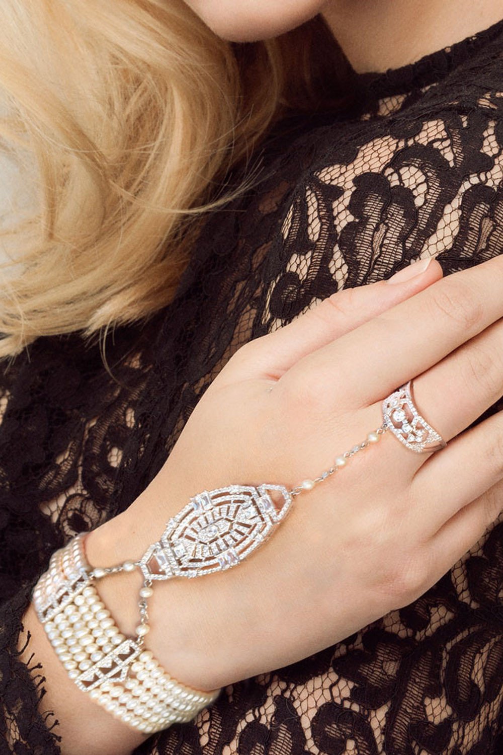 APM Pearl Ring Bracelet A15744XPL - Room 29