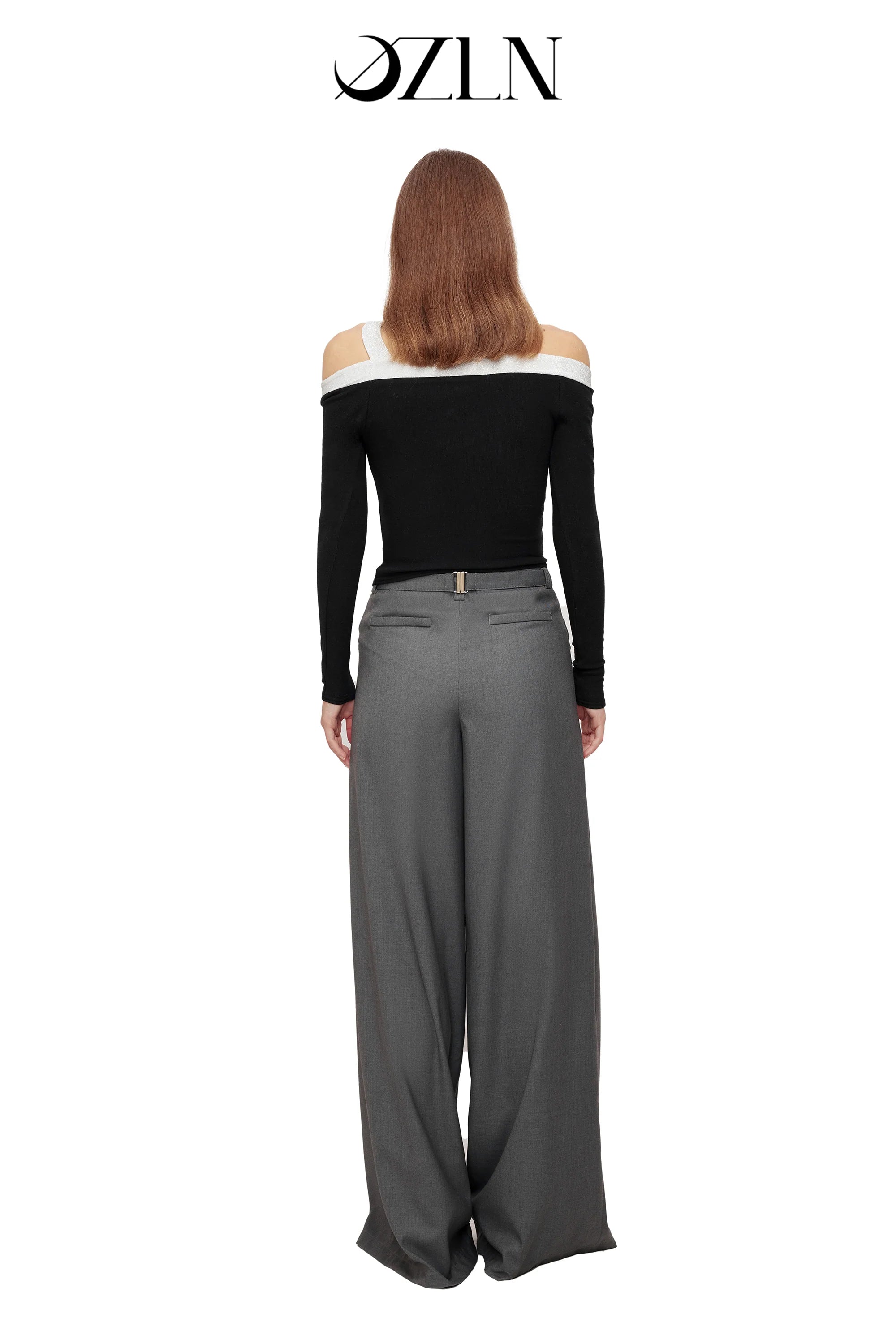 OZLN Wide Leg Slit Suit Pants - 2 Colors – N5 Boutique Shop OZLN Wide Leg Slit Suit Pants - 2 Colors – N5 Boutique Shop