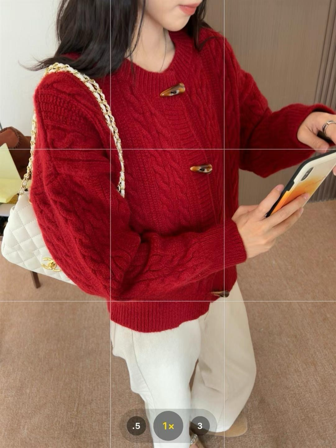 New Year Toggle Button Cardigan Red – N5 Boutique Shop