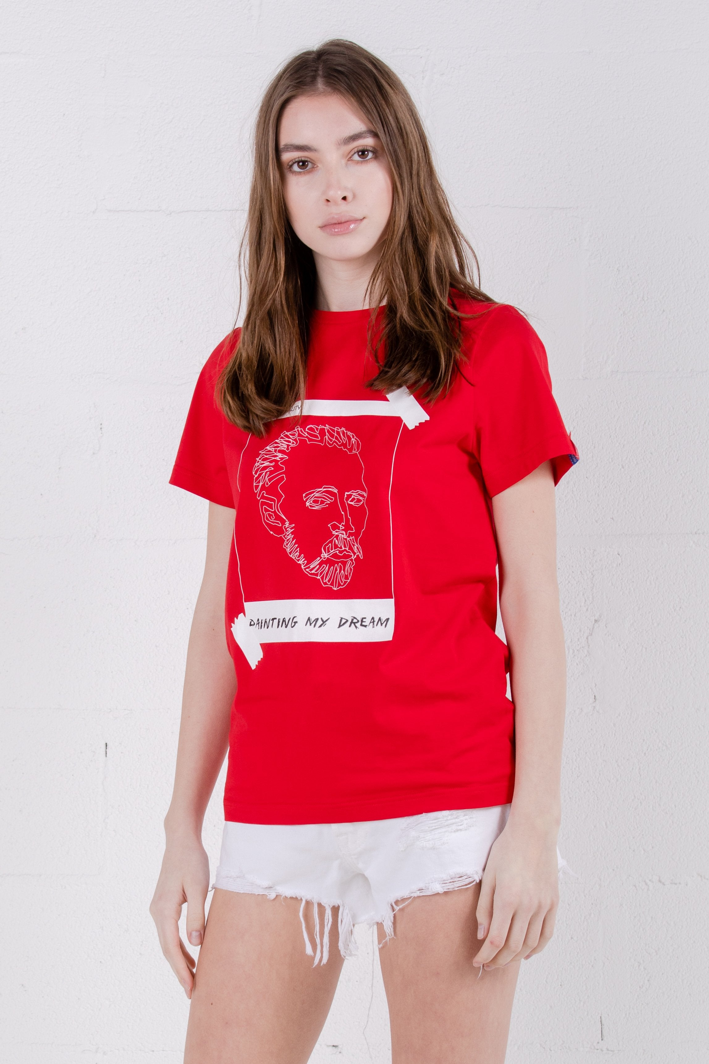 Devil Beauty Van Gogh T-Shirt Red - Room 29