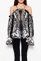 Alice McCall Be Free Top Black Deer - Room 29